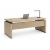 Escritorio de oficina ejecutivo rectangular con pasacables