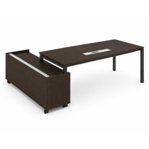 Escritorio de oficina mueble con credenza
