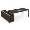 Escritorio de oficina mueble con credenza