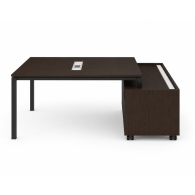 Escritorio de oficina mueble con credenza
