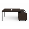 Escritorio de oficina mueble con credenza