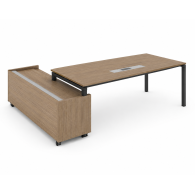 Escritorio de oficina mueble con credenza