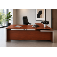 Escritorio de oficina mueble en L de melamina