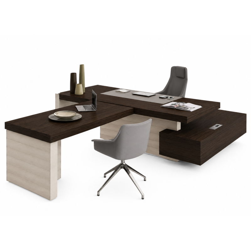 Escritorio de oficina modular con estantes - Escritorios directivos - Muebles de oficina de alta calidad al mejor precio 