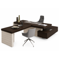 Escritorio de oficina modular con estantes