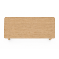 Escritorio de oficina ejecutivo rectangular de madera