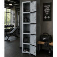 Locker Metalico - 5 Puertas