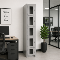 LOCKER METALICO - 5 PUERTAS