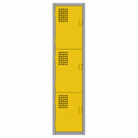 Locker Color Amarillo - 3 Puertas