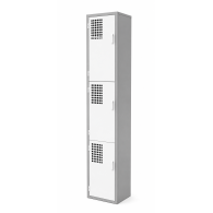Locker Color Blanco - 3 Puertas