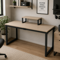 Escritorio para Computadora con Repisa para Monitor