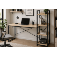 Escritorio Industrial con Librero Reversible
