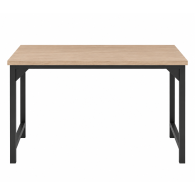 Mesa de escritorio de computadora, mesa con bolsa de almacenamiento y gancho