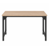 Mesa de escritorio de computadora, mesa con bolsa de almacenamiento y gancho