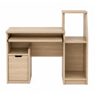 Escritorio para Computadora con Cajón y Librero Lateral