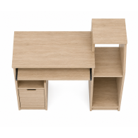 Escritorio para Computadora con Cajón y Librero Lateral