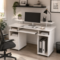 Computadora Escritorio Oficina PC Mesa Estación de Trabajo con Bandeja