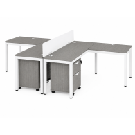 Estación de Trabajo Modular para 4 Personas NOVA| Estaciones de Trabajo para Oficina