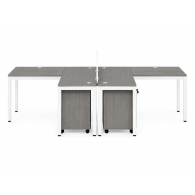 Estación de Trabajo Modular para 4 Personas NOVA| Estaciones de Trabajo para Oficina