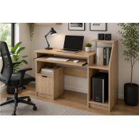 Escritorio para Home Office con Organizador Lateral VERTEX