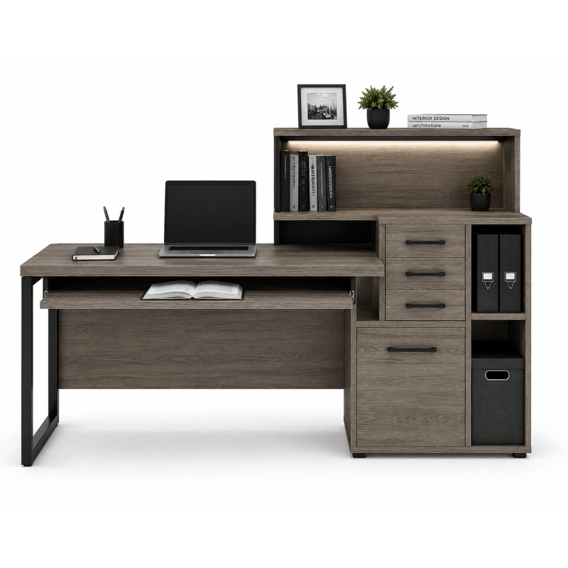Escritorio Ejecutivo NOVA con Librero y Archivero - Inicio - Muebles de oficina de alta calidad al mejor precio 