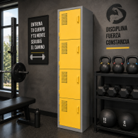 Locker Color Amarillo - 4 puertas