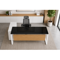 Escritorio Maverick Black | Evolution Muebles de Oficina