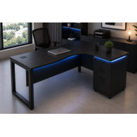 Escritorio Ejecutivo para oficina mueble BLACK EDGE