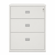 Archivero para oficina mueble Lateral Contra Incendios Blanco de 3 Cajones
