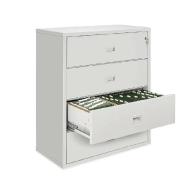 Archivero para oficina mueble Lateral Contra Incendios Blanco de 3 Cajones