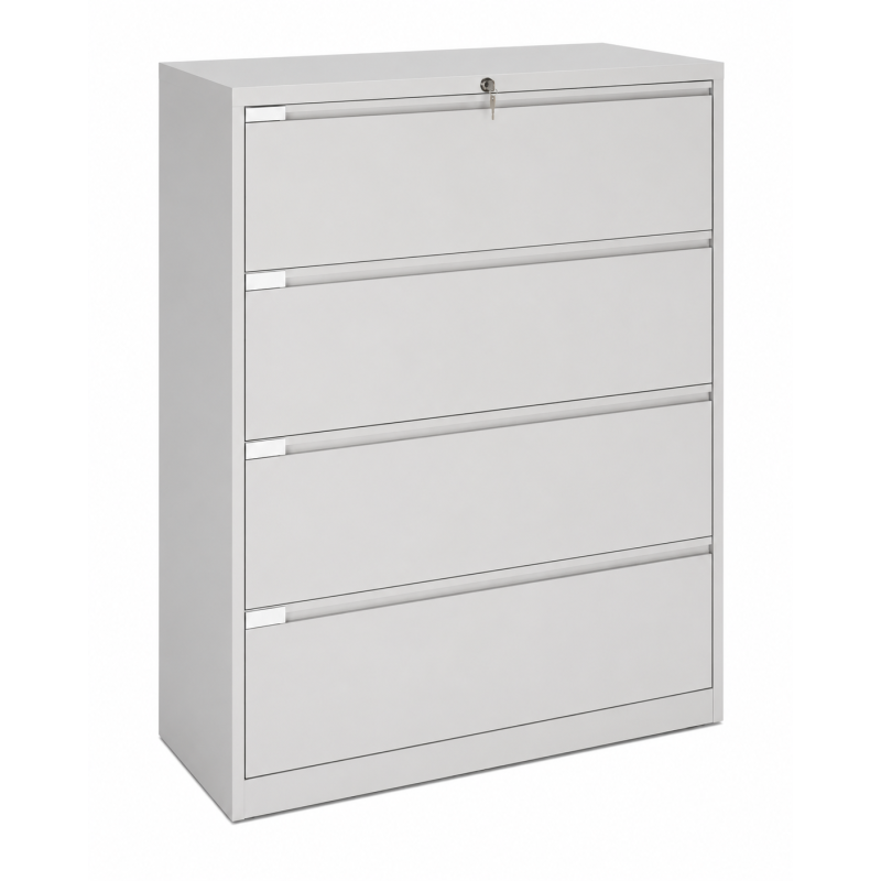 Archivero de oficina Lateral Contra Incendios con Sistema de Seguridad – 4 Cajones - Archiveros - Muebles de oficina de alta calidad al mejor precio 