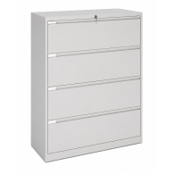 Archivero de oficina Lateral Contra Incendios con Sistema de Seguridad – 4 Cajones
