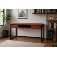 Hermoso escritorio de computadora de diseñador para hogar/oficina de madera