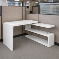 Muebles de Oficina y Mobiliario Moderno | Escritorio Asher Blanco