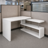Muebles de Oficina y Mobiliario Moderno | Escritorio Asher Blanco