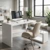 Muebles de Oficina y Mobiliario Moderno | Escritorio Asher Blanco