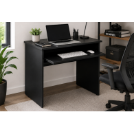 Escritorio Compacto Mueble para oficina NEWPORT Black Desk| Muebles para Oficina