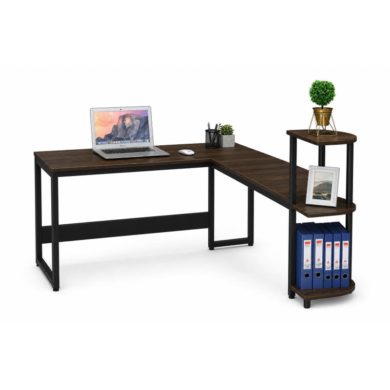 Escritorio Executivo Furinno en L – Evolution Muebles - Inicio - Muebles de oficina de alta calidad al mejor precio 