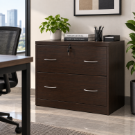 Archivero de Melamina para Oficina NOGAL DUO 2 Gavetas