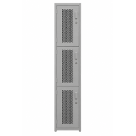 Locker Metálico Ventilado de 3 Puertas para Oficina