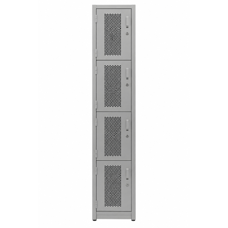 Locker Metálico Ventilado 4 Puertas para Oficina - Inicio - Muebles de oficina de alta calidad al mejor precio 
