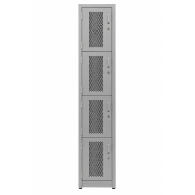 Locker Metálico Ventilado 4 Puertas para Oficina