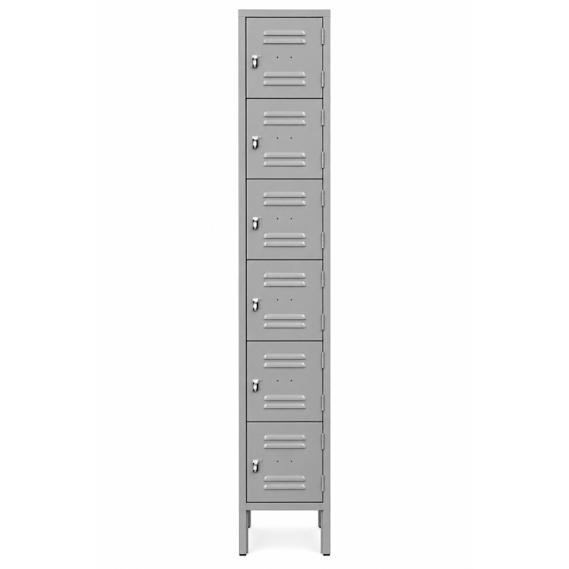 Locker Metálico 6 Puertas Individuales para Oficina - Inicio - Muebles de oficina de alta calidad al mejor precio 