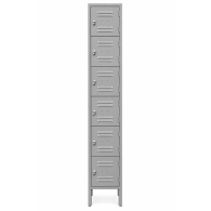 Locker Metálico 6 Puertas Individuales para Oficina