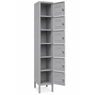 Locker Metálico 6 Puertas Individuales para Oficina