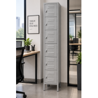 Locker Metálico 6 Puertas Individuales para Oficina