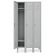 Locker Metálico para Oficina 3 Puertas Individuales VERTEX