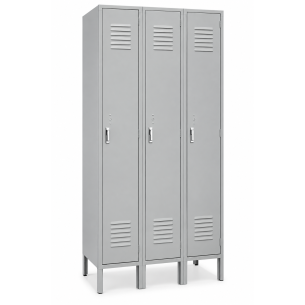 Locker Metálico para Oficina 3 Puertas Individuales VERTEX