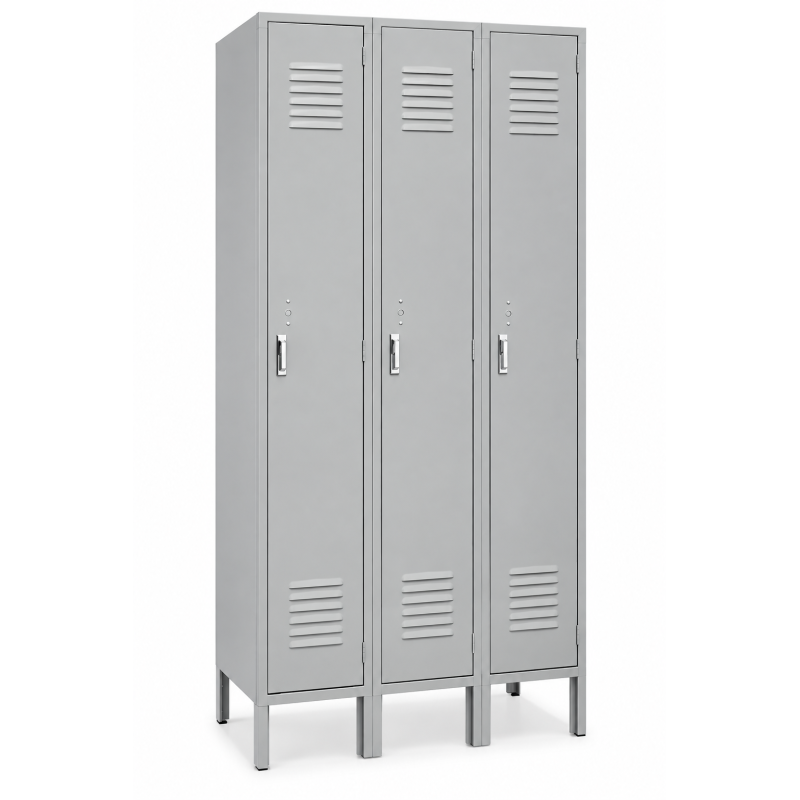 Locker Metálico para Oficina 3 Puertas Individuales VERTEX - Inicio - Muebles de oficina de alta calidad al mejor precio 