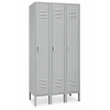 Locker Metálico para Oficina 3 Puertas Individuales VERTEX